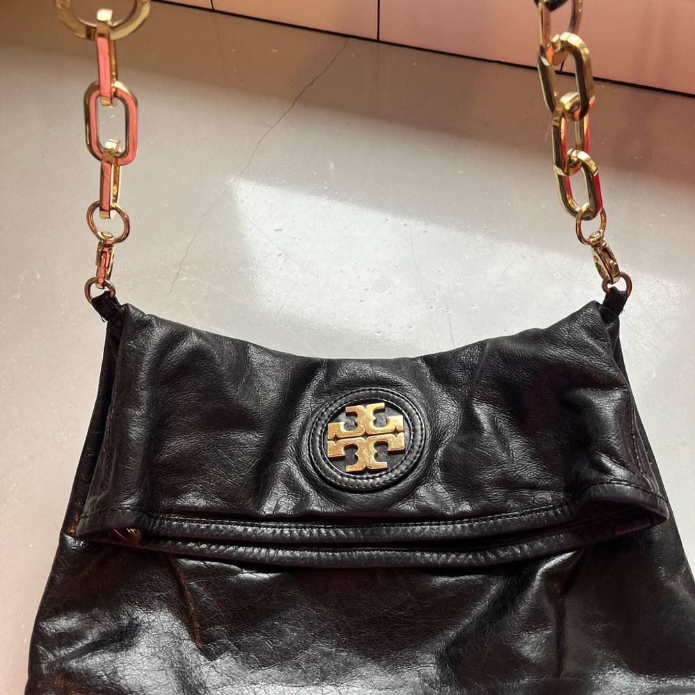 Tory Burch Black Leather Crossbody Bag - Picture 2 of 6